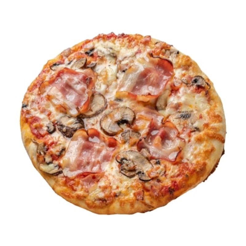 Pizza de Bacon com Cogumelos Portobello Familiar